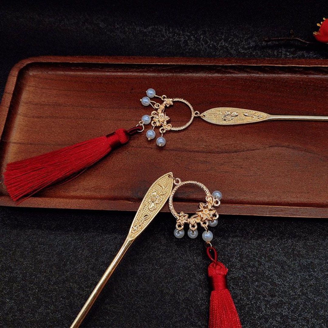 Hanbok Hair Pin - دبوس شعر على شكل زهرة اللوتس