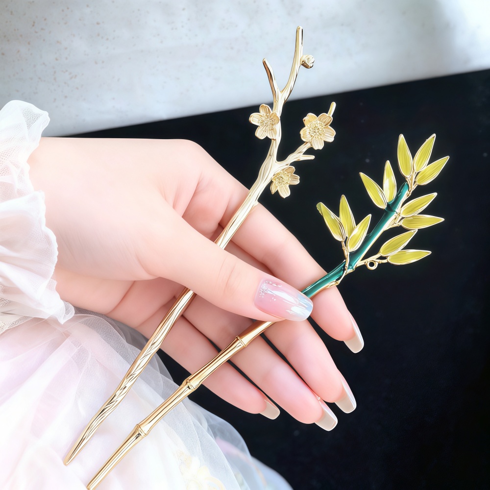 دبابيس شعر من سبيكة المينا للن - مراجعة Hanbok Hair Pin وسعره