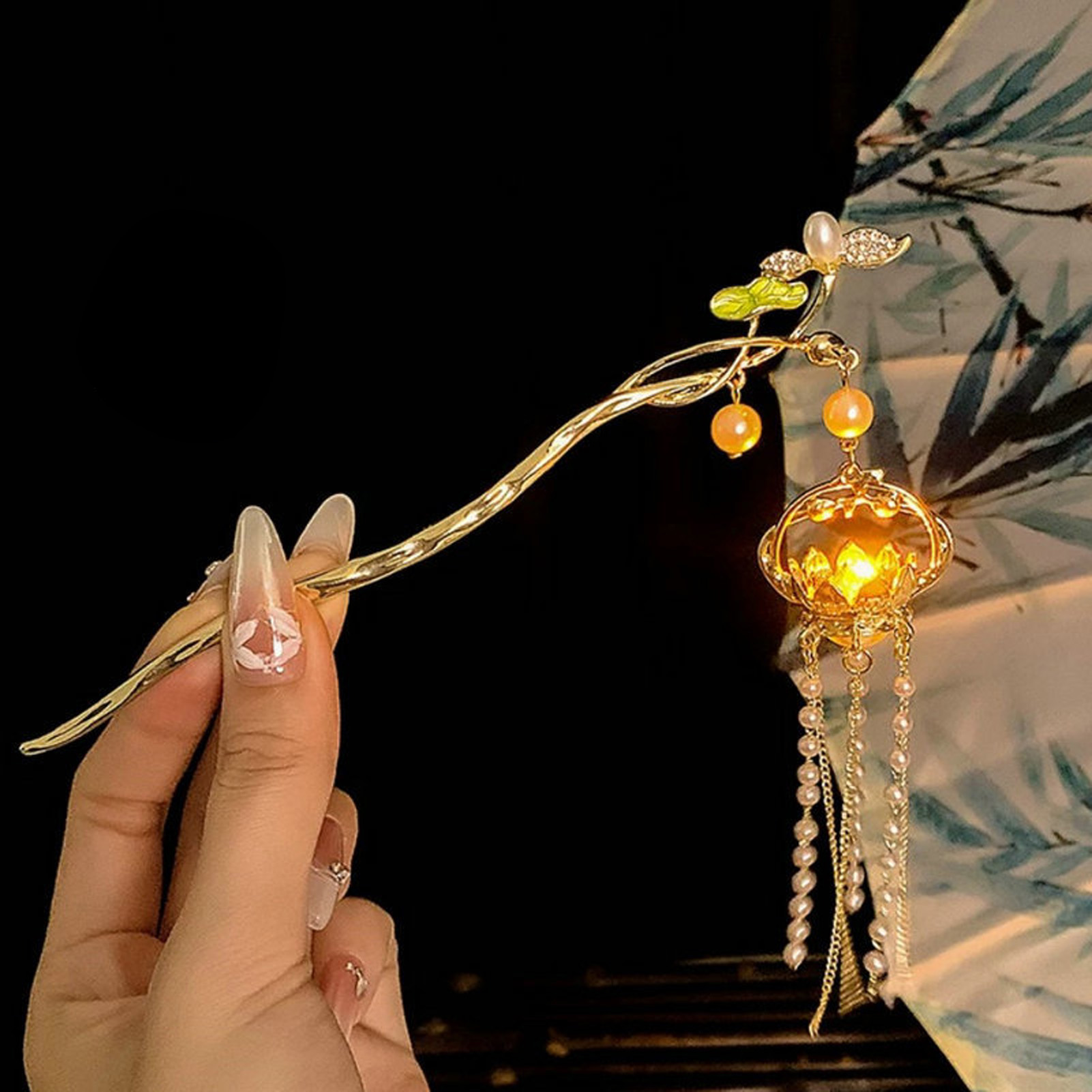 دبوس شعر معدني أنيق وعصري بتصم - مراجعة Hanbok Hair Pin وسعره