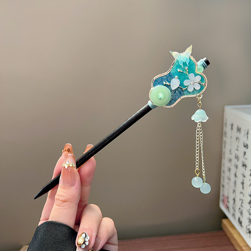 عصا شعر كلاسيكية بشراشيب، دبوس - مراجعة Hanbok Hair Pin وسعره
